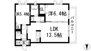 コスモス野上の物件間取画像